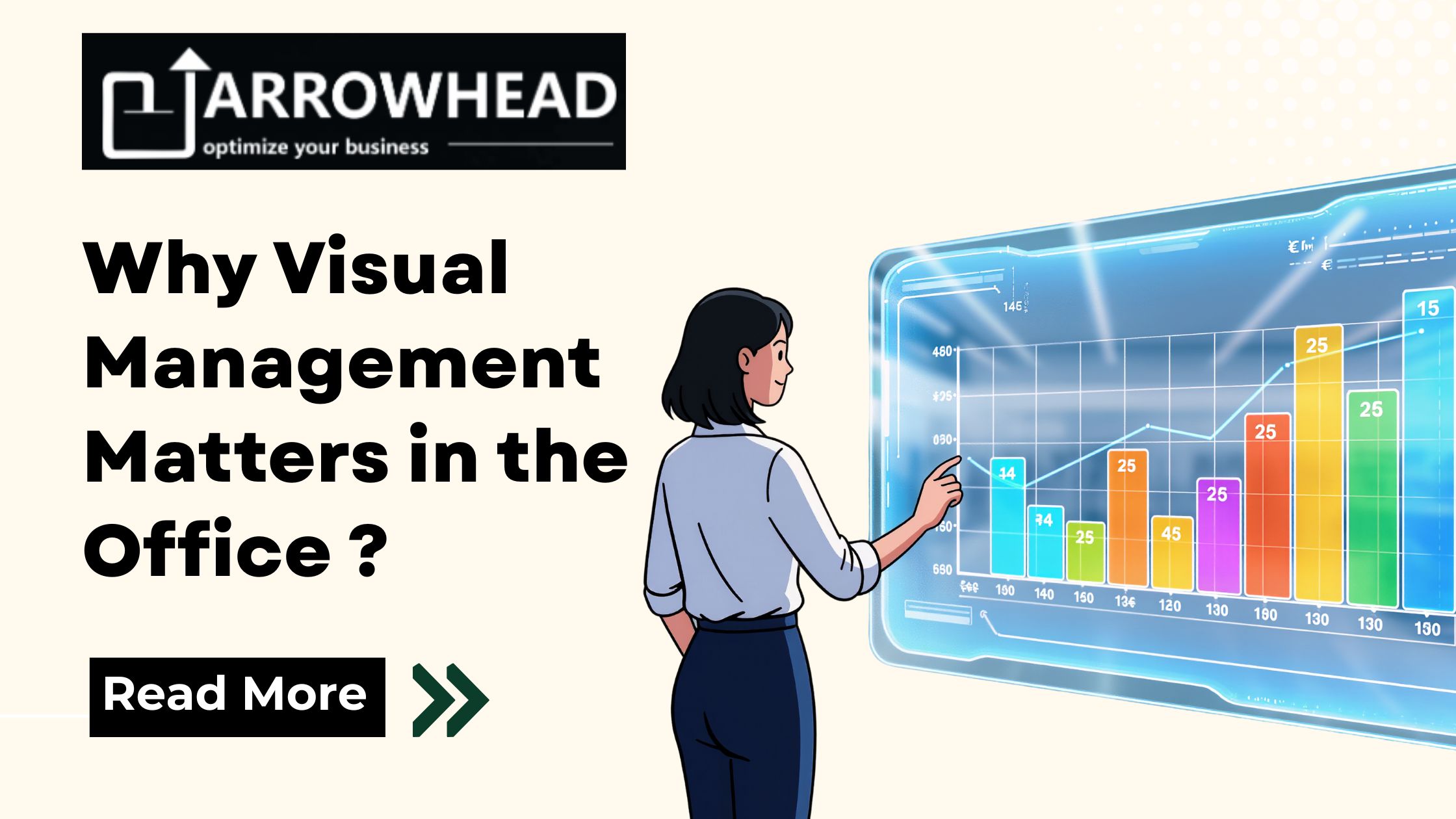 Team using visual management tools in the office